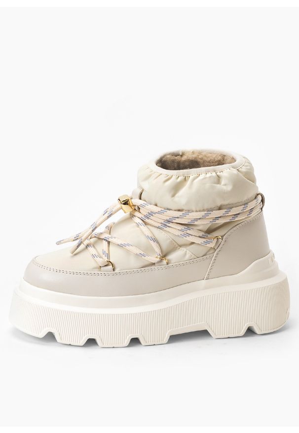 Inuikii - INUIKII ENDURANCE PUFFER Śniegowce damskie. Okazja: na spacer, na co dzień, do pracy. Kolor: biały. Styl: casual