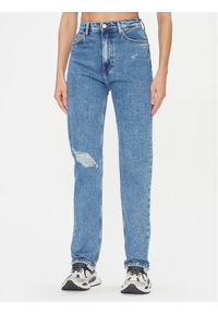 Tommy Jeans Jeansy Julie DW0DW16675 Niebieski Straight Fit. Kolor: niebieski