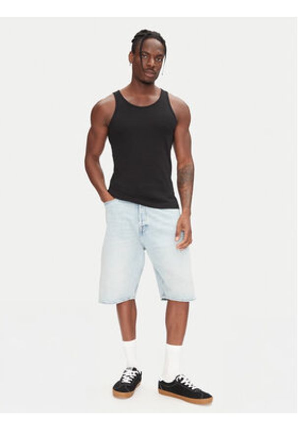 Jack & Jones Szorty jeansowe Ron 12272237 Niebieski Baggy Fit. Kolor: niebieski. Materiał: bawełna