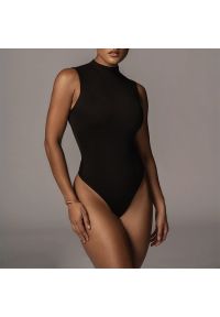 Intica - Body cieliste uniwersalne na co dzień i specjalne okazje Angela. Kolor: czarny. Materiał: jeans, materiał