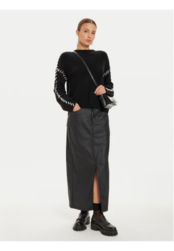 JDY Sweter Rosella 15329787 Czarny Regular Fit. Kolor: czarny. Materiał: syntetyk