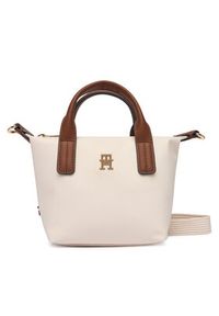 TOMMY HILFIGER - Tommy Hilfiger Torebka Popette Micro Tote AW0AW18368 Écru #3