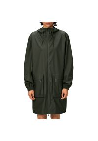 Kurtka Rains Cargo Long Jacket 19850-03 - zielona. Kolor: zielony. Materiał: poliester. Długość: długie #1