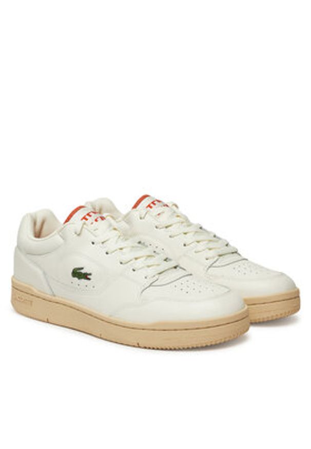 Lacoste Sneakersy 7-49SMA0052 Écru. Materiał: skóra