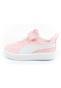 Buty sportowe dziecięce Puma Rickie AC. Kolor: biały, różowy, wielokolorowy. Materiał: materiał, skóra ekologiczna #2