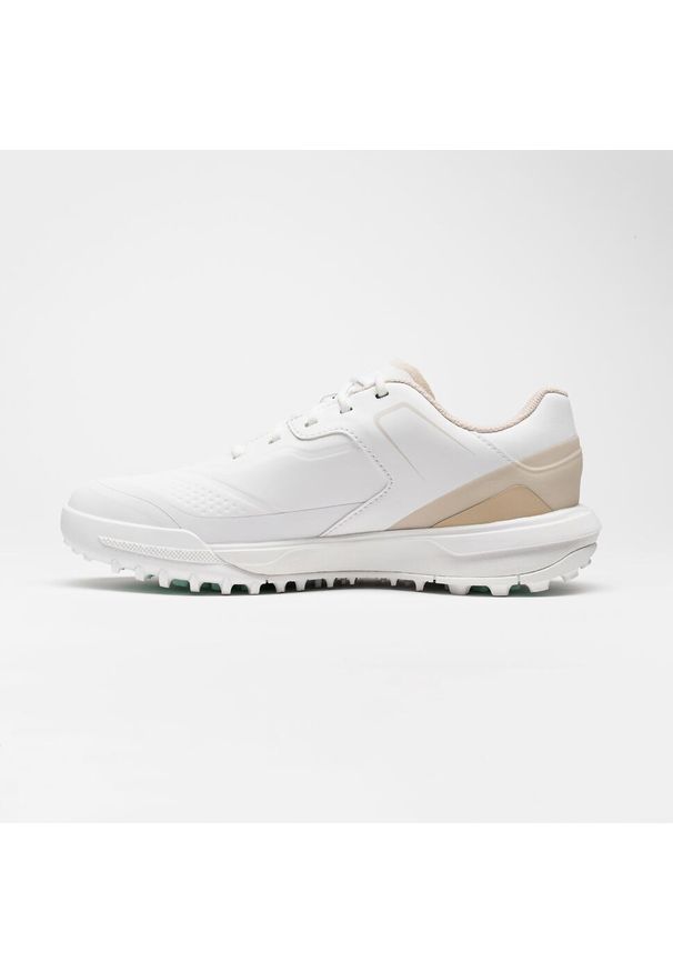 INESIS - Buty do golfa damskie Inesis MW500 wodoodporne. Kolor: biały, żółty, wielokolorowy. Materiał: materiał, kauczuk. Sport: golf