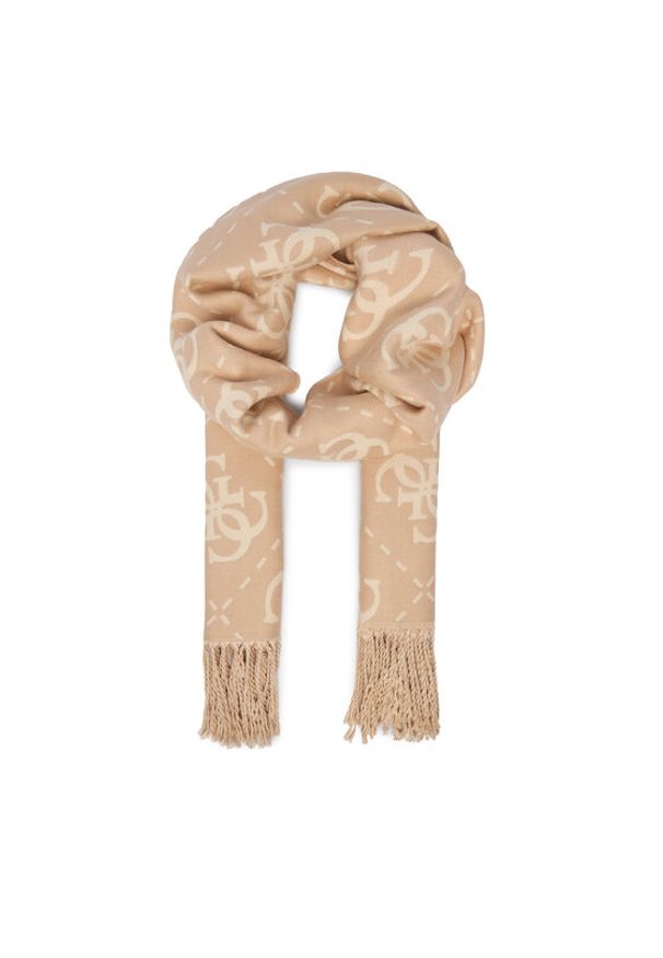 Guess Szalik AW5453 VIS03 Beżowy. Kolor: beżowy. Materiał: bawełna
