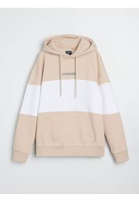 Sinsay - Bluza colorblock - beżowy. Kolor: beżowy