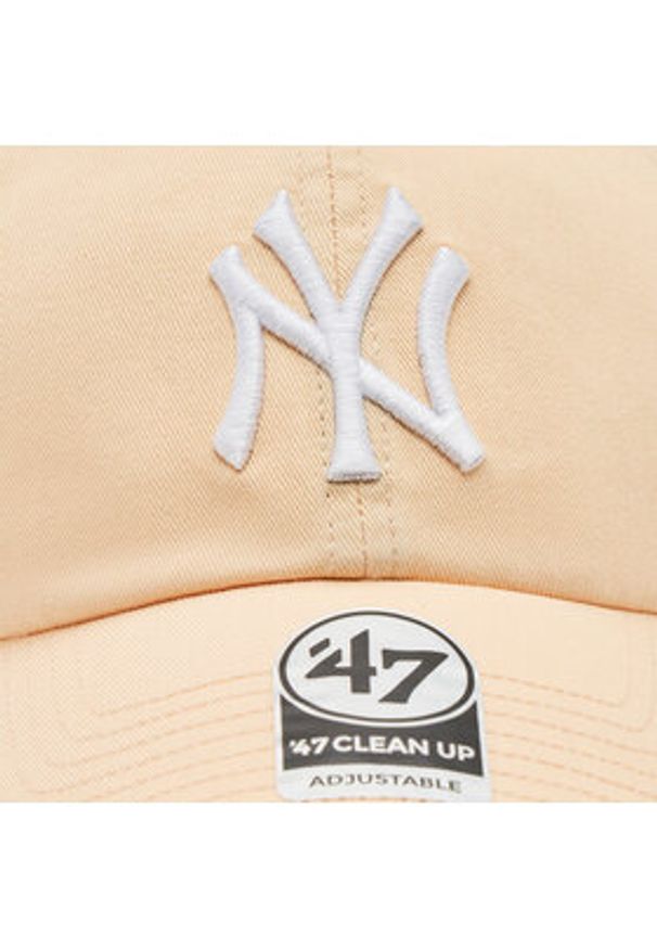 47 Brand Czapka z daszkiem Mlb New York Yankees '47 Clean Up W/ No Loop Label B-NLRGW17GWS-AF Pomarańczowy. Kolor: pomarańczowy. Materiał: materiał