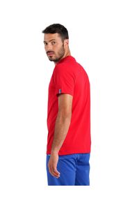 Koszulka Arena Team T-Shirt Panel. Kolor: czerwony. Materiał: materiał, skóra