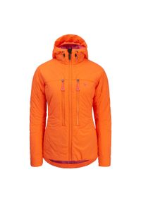 Kurtka narciarska damska Silvini Women Jacket Lupa WJ2102. Kolor: różowy, pomarańczowy, wielokolorowy. Technologia: Primaloft. Sport: narciarstwo