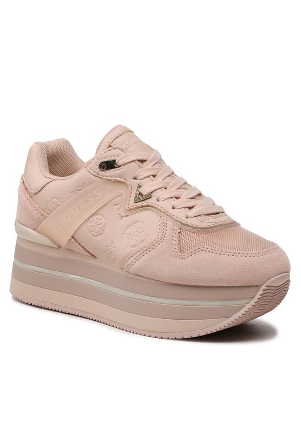 Sneakersy Guess. Kolor: różowy