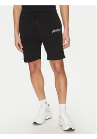 Jack & Jones - Jack&Jones Komplet t-shirt i szorty sportowe Beau 12277466 Czarny Relaxed Fit. Kolor: czarny. Materiał: bawełna. Styl: sportowy #9