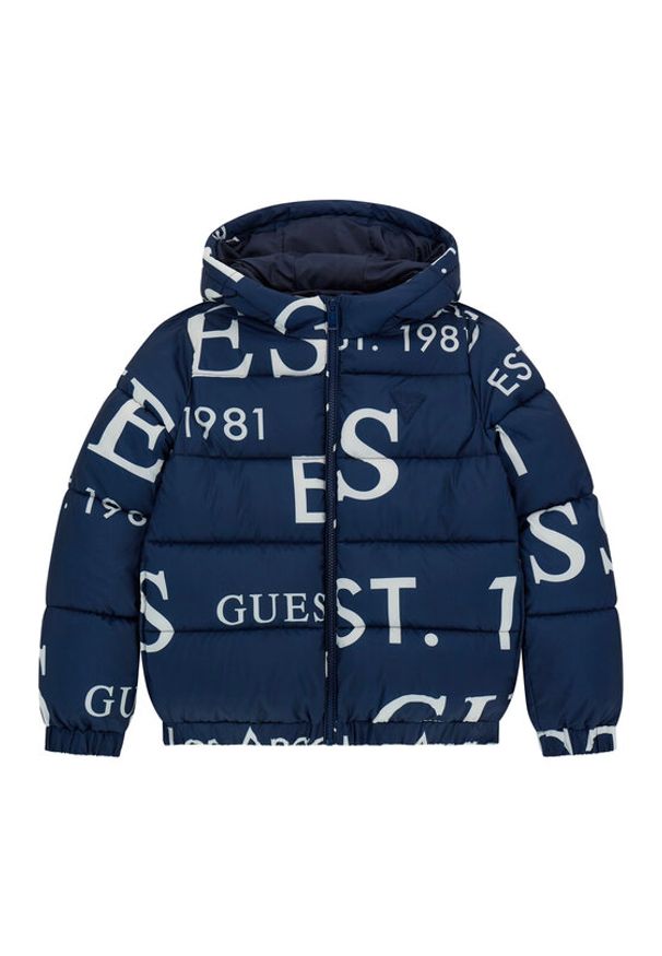 Guess Kids Kurtka zimowa H5BJ00 WCFM0 Granatowy Regular Fit. Kolor: niebieski. Materiał: syntetyk. Sezon: zima