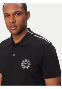 BOSS Polo Open 50560261 Czarny Regular Fit. Typ kołnierza: polo. Kolor: czarny. Materiał: bawełna #5