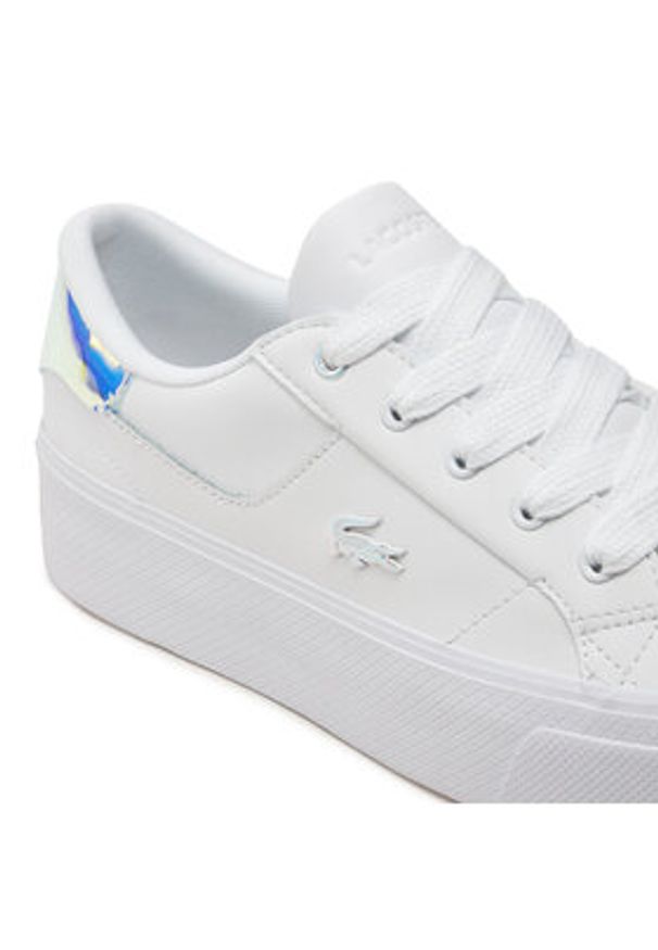 Lacoste Sneakersy 124 1 CFA Biały. Kolor: biały. Materiał: skóra