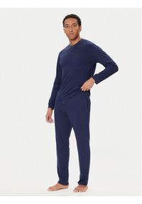 United Colors of Benetton - United Colors Of Benetton Piżama 3VD04P02W Granatowy Regular Fit. Kolor: niebieski. Materiał: bawełna #1