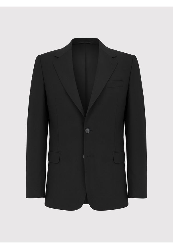 Pako Lorente - PAKO LORENTE - Wełniany czarny garnitur męski. Kolor: czarny. Materiał: wełna