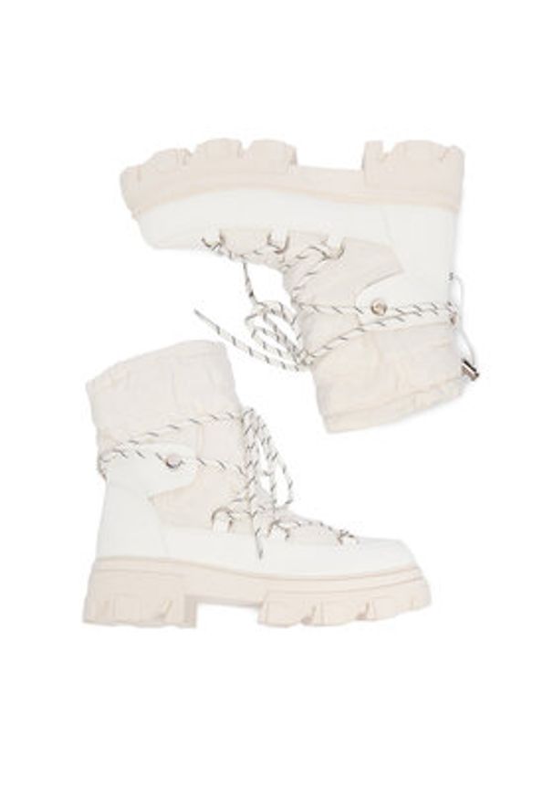 DeeZee Śniegowce 13107-23 Biały. Kolor: biały. Materiał: materiał