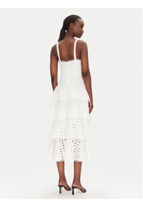 ACCESS FASHION Sukienka letnia 53-3396-264 Biały Regular Fit. Kolor: biały. Materiał: bawełna. Sezon: lato