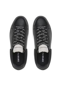 Emporio Armani Sneakersy X4X264 XN001 K001 Czarny. Kolor: czarny. Materiał: skóra #5