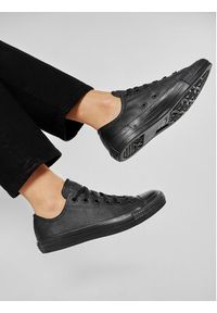 Converse Trampki Chuck Taylor All Star Mono Leather 135253C Czarny. Kolor: czarny. Materiał: skóra #5