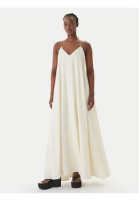 Eleh Sukienka letnia SS260102 Écru Regular Fit. Materiał: lyocell. Sezon: lato #1