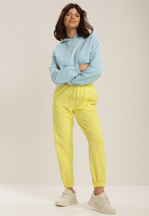 Renee - Żółte Spodnie Doriashell. Okazja: na co dzień. Kolor: żółty. Materiał: dresówka. Styl: sportowy, casual