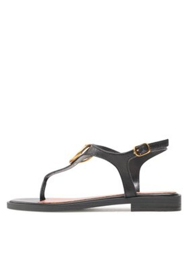 Guess Sandały Miry FL6MRY LEA21 Czarny. Kolor: czarny. Materiał: skóra