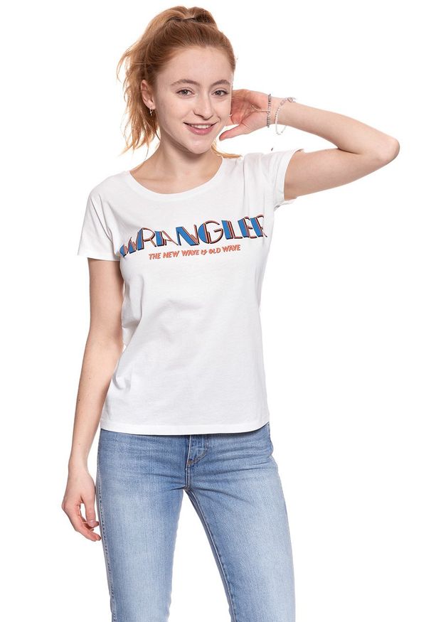Wrangler - WRANGLER T SHIRT DAMSKI T-SHIRTS SS GRAPHIC OFFWH W7Z02EV02 112132143