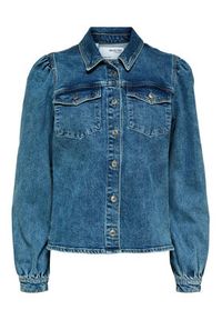 Selected Femme Koszula jeansowa Karna 16088227 Niebieski Regular Fit. Kolor: niebieski. Materiał: jeans, bawełna