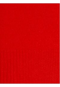 Sisley Sweter 1044M103K Czerwony Boxy Fit. Kolor: czerwony. Materiał: wełna #4