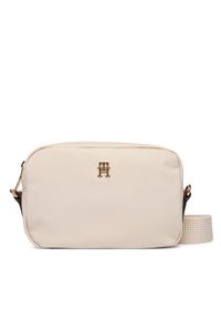 TOMMY HILFIGER - Tommy Hilfiger Torebka Popette Camera Bag AW0AW17704 Beżowy. Kolor: beżowy. Materiał: skórzane #1