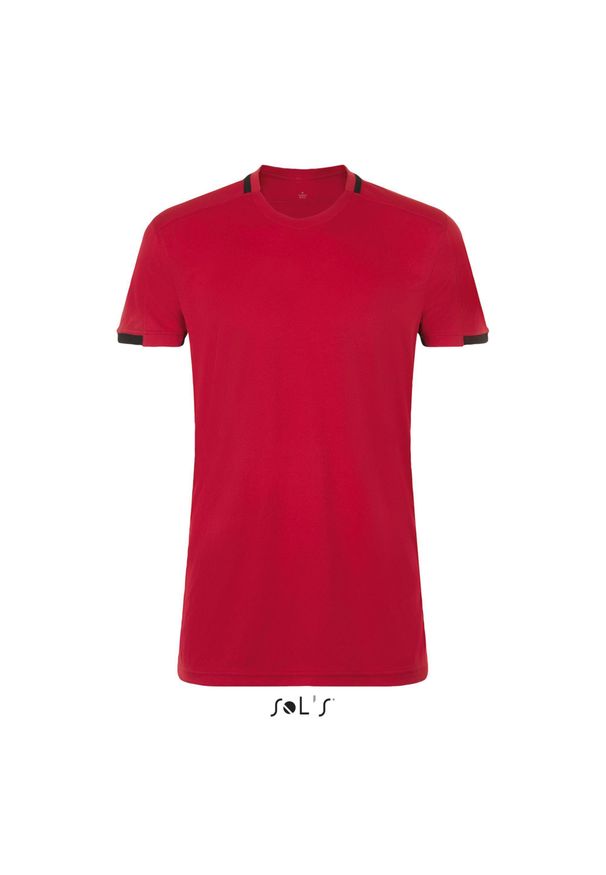 SOL'S - Koszulka Sol's Classico. Kolor: wielokolorowy, czarny, czerwony. Sport: piłka nożna