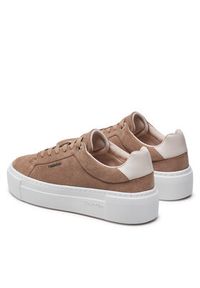 Calvin Klein Sneakersy Flatform Cup Lace Up W/Ml HW0HW02282 Brązowy. Kolor: brązowy. Materiał: zamsz, skóra #5