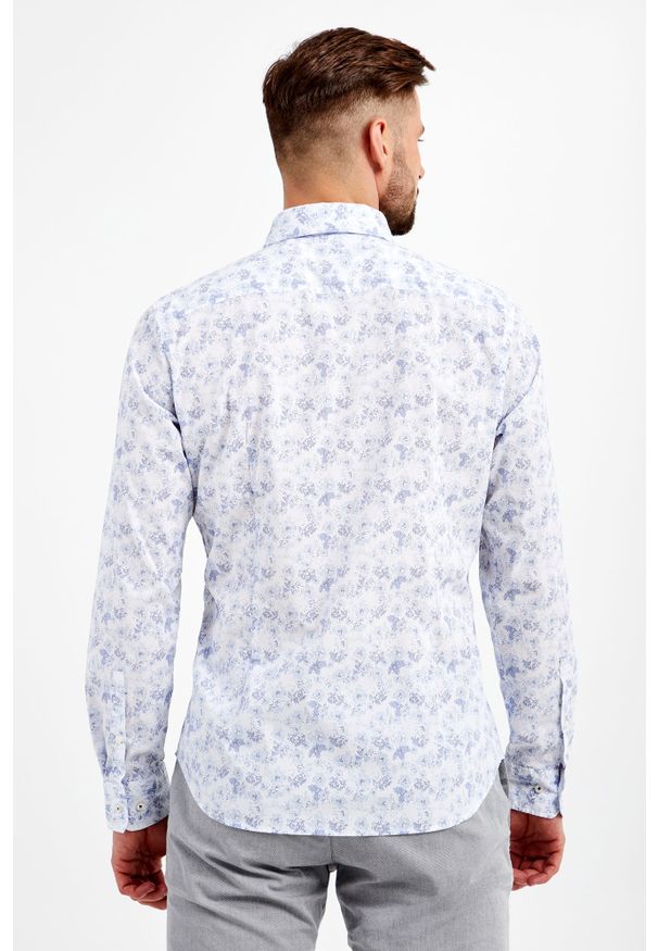 Koszula męska PERROS-W JOOP!. Typ kołnierza: kołnierzyk klasyczny. Materiał: bawełna, tkanina. Styl: klasyczny