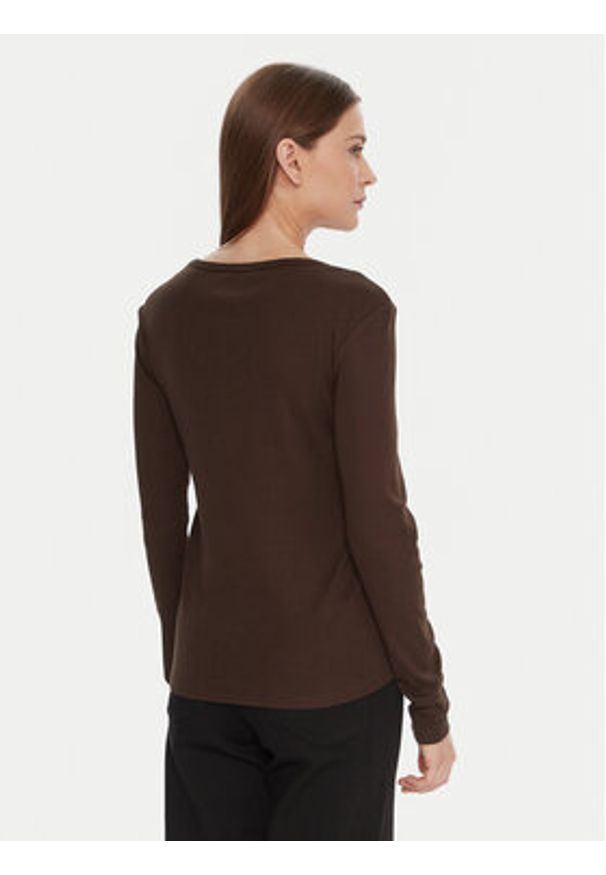 United Colors of Benetton - United Colors Of Benetton Bluzka 3GA2E16F9 Brązowy Regular Fit. Kolor: brązowy. Materiał: bawełna