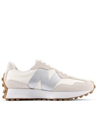 Buty damskie New Balance W327240 - beżowe. Okazja: na co dzień. Zapięcie: sznurówki. Kolor: beżowy. Materiał: guma, zamsz, syntetyk, materiał. Szerokość cholewki: normalna. Sezon: lato #1