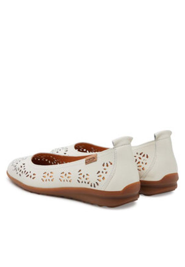 Pikolinos Baleriny W4C-4927 Biały. Kolor: biały. Materiał: skóra