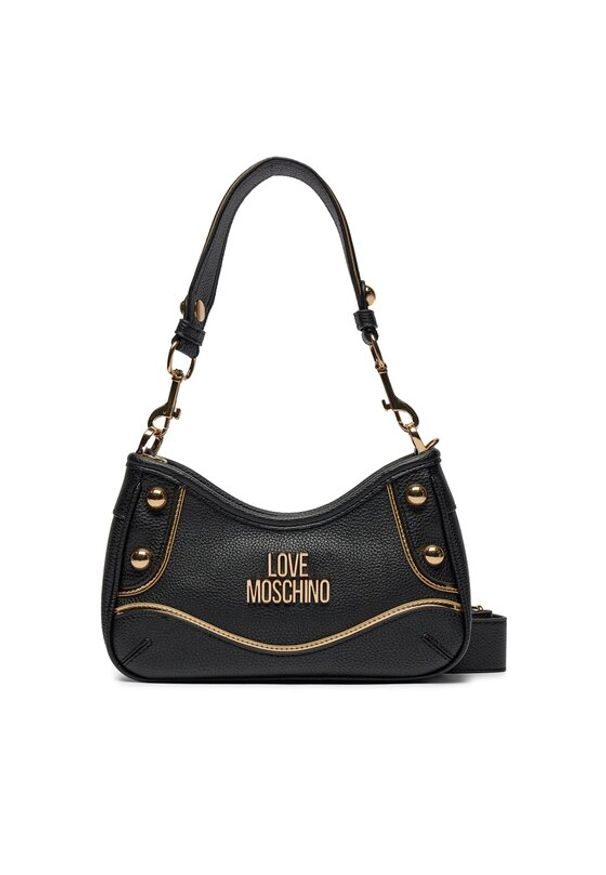Love Moschino - LOVE MOSCHINO Torebka JC4140PP1IL1100A Czarny. Kolor: czarny. Materiał: skórzane