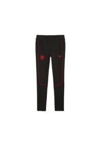 Puma - Młodzieżowe spodnie Casuals FC St. Pauli PUMA Black Red. Kolor: czerwony, wielokolorowy, czarny. Sport: piłka nożna