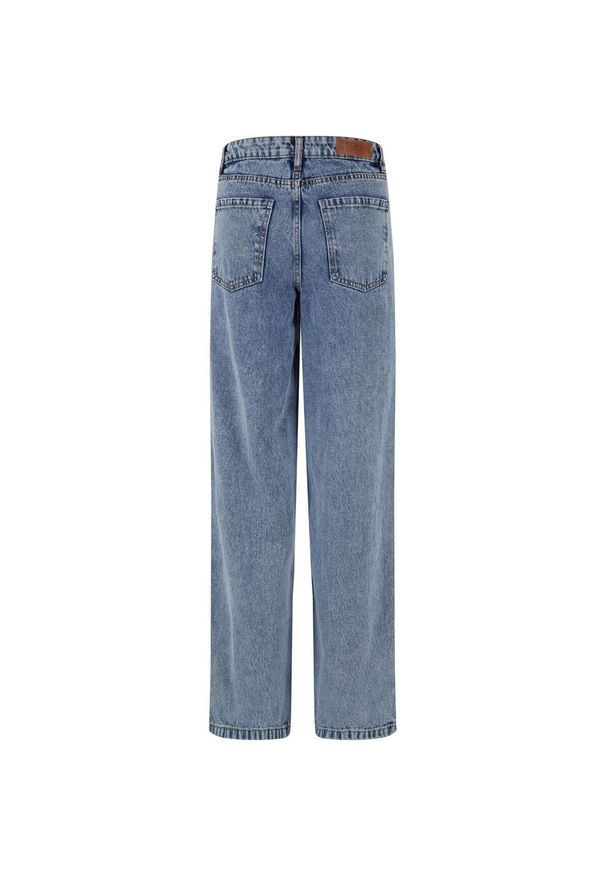 Urban Classics - Damskie Spodnie Z Szerokimi Nogawkami Z Denimu Z Lat 90.. Kolor: niebieski. Materiał: denim. Sezon: lato