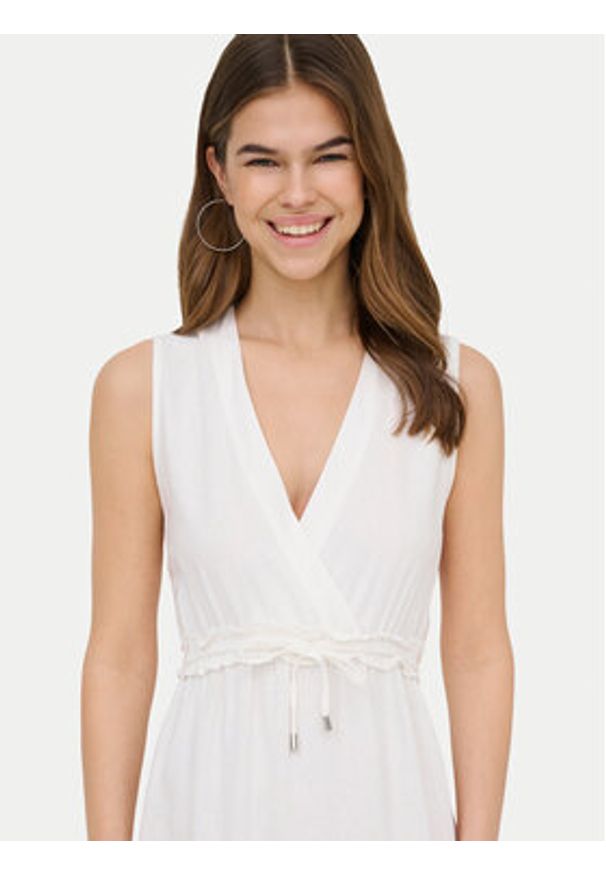 only - ONLY Sukienka letnia Goa 15363694 Biały Regular Fit. Kolor: biały. Materiał: wiskoza. Sezon: lato