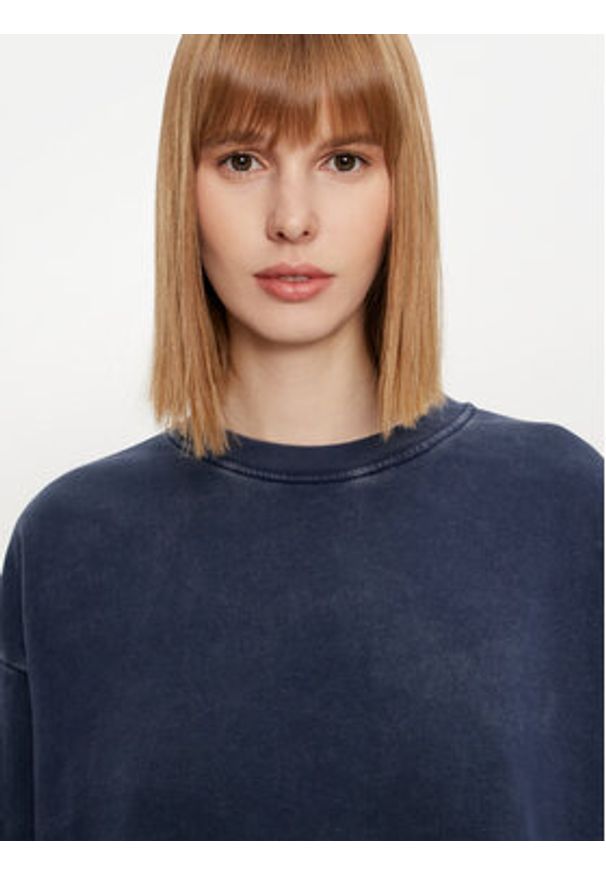 Deha Bluza C12131 Granatowy Regular Fit. Kolor: niebieski. Materiał: bawełna