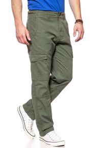 Lee - LEE SPODNIE MĘSKIE FATIGUE PANT KHAKI L73ACJ14 112120322. Kolor: brązowy. Materiał: materiał. Wzór: moro. Styl: militarny #3