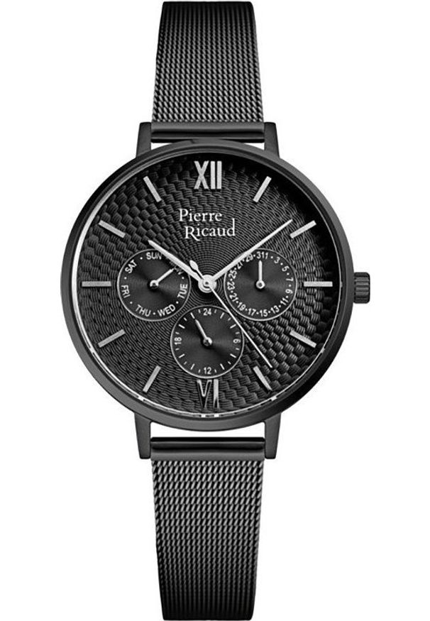 Zegarek Pierre Ricaud Zegarek damski Pierre Ricaud P22120.B164QF czarny. Kolor: czarny