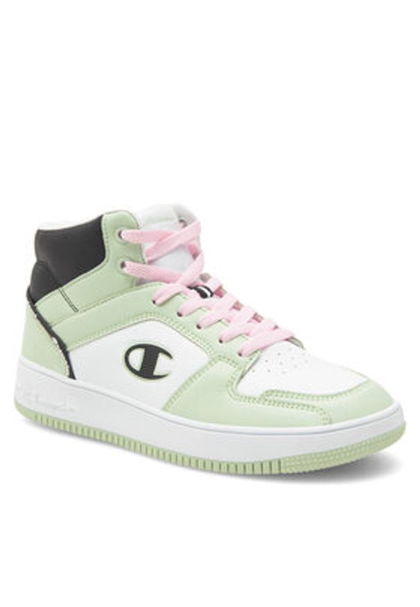 Champion Sneakersy Rebound 2.0 Mid S11471-WW026 Zielony. Kolor: zielony. Materiał: skóra