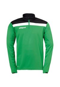 UHLSPORT - Bluza piłkarska męska Uhlsport Offense 23 1/4 zip. Kolor: biały, zielony, czarny, wielokolorowy. Sport: piłka nożna