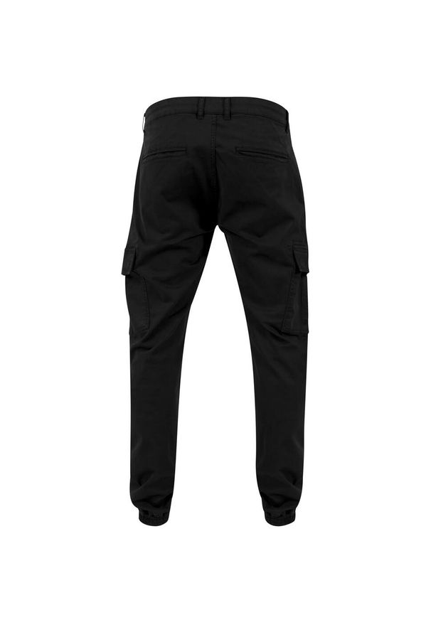 Urban Classics - Spodnie Męskie Twill Washed Cargo. Kolor: czarny