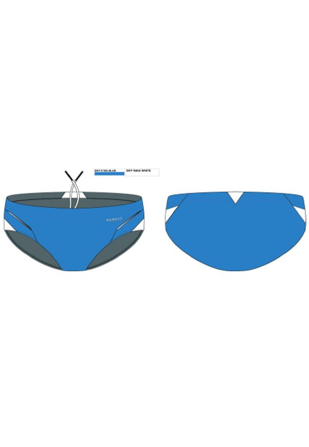 NABAIJI - Slipki pływackie 900 YOKE męskie. Kolor: wielokolorowy, niebieski, biały. Materiał: poliamid, poliester, materiał